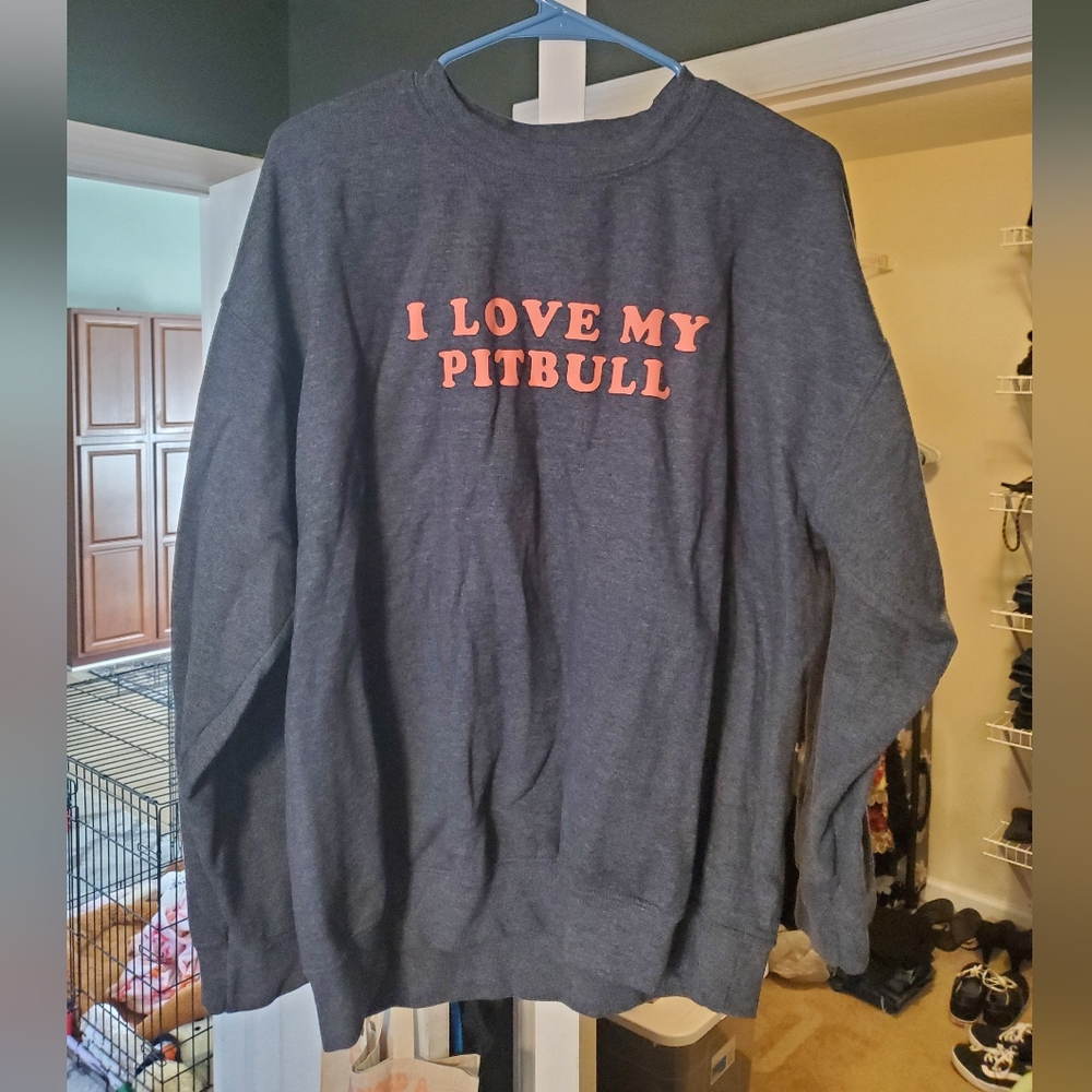 Pit Bull Lover Oversized Sweatshirt 🐾